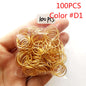 5Pcs Golden Viking Spiral Charms Hair Tubes Braid Dread Dreadlock Beads Clips Cuffs Rings Hair Accessories Woman