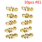 5Pcs Golden Viking Spiral Charms Hair Tubes Braid Dread Dreadlock Beads Clips Cuffs Rings Hair Accessories Woman