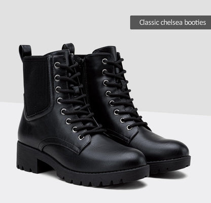 Womens' 916 | Ankle Boots | Combat Boots | Lace-Up Booties with inside Zipper